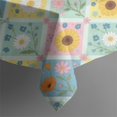 thumbnail image 5 of Pioneer Flower Floral Print Pattern Square Tablecloth, Waterproof Wipeable Spillproof Washable Table Cover for Home Kitchen Party Decor, 42"x42", 5 of 6