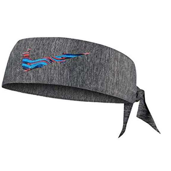 Nike Printed Dri-FIT Head Tie Charcoal Heather
