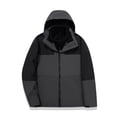 thumbnail image 3 of Mens Winter Jacket Ski Jacket Men 3 In 1 Hooded Winter Sherpa Fleece Lined Coats with Pockets Warm Hiking Stand Collar Full Zip Wind Breaker Jackets Outdoor Trendy Outerwear 4Xl, 3 of 5