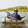 thumbnail image 5 of Spaco Inflatable Fishing Float Tube with Pump Storage Pockets and Fish Ruler, 5 of 10