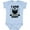 AE-Light Blue, variant on I Love My Bearded Daddy with Beard Silhouette Boys or Girls Baby Bodysuit