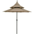thumbnail image 2 of Abble 9 Feet Pagoda Patio Umbrella - Tan, 2 of 5
