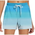 thumbnail image 3 of Bovxnpu Plus Size Shorts for Women Lounge Shorts Womens Dressy Casual Shorts Beach Vacation Clothes Women's High Waist Non Stretch Printed Casual Shorts, 3 of 6