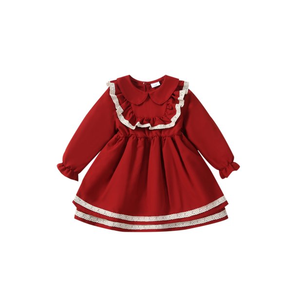 cream kids dress 5 years and 7 years main image 1
