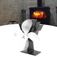 thumbnail image 1 of Ventilador para chimenea accionado por calor Estufa de 4 aspas con escudo ANGGREK  Otros, 1 of 8