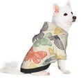 thumbnail image 2 of Honeii Butterfly Print Small Dog Hoodies Pet Hooded Sweatshirts Fall Winter Puppy Cat Sweaters Warm Clothes for Small Dogs Outfits Costume-Medium, 2 of 7