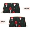 thumbnail image 3 of Xecao Amanita Mushroom Print Fashion Makeup PVC Bag Large Capacity Travel Cosmetic Bag for Women Organizer Toiletry Clutch, 3 of 8
