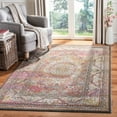 thumbnail image 4 of SAFAVIEH Luxor Ethelyn Floral Bordered Area Rug, Ivory/Fuchsia, 5'3" x 7'7", 4 of 5