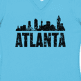 thumbnail image 4 of Inktastic Atlanta Skyline Grunge Women's V-Neck T-Shirt, 4 of 5