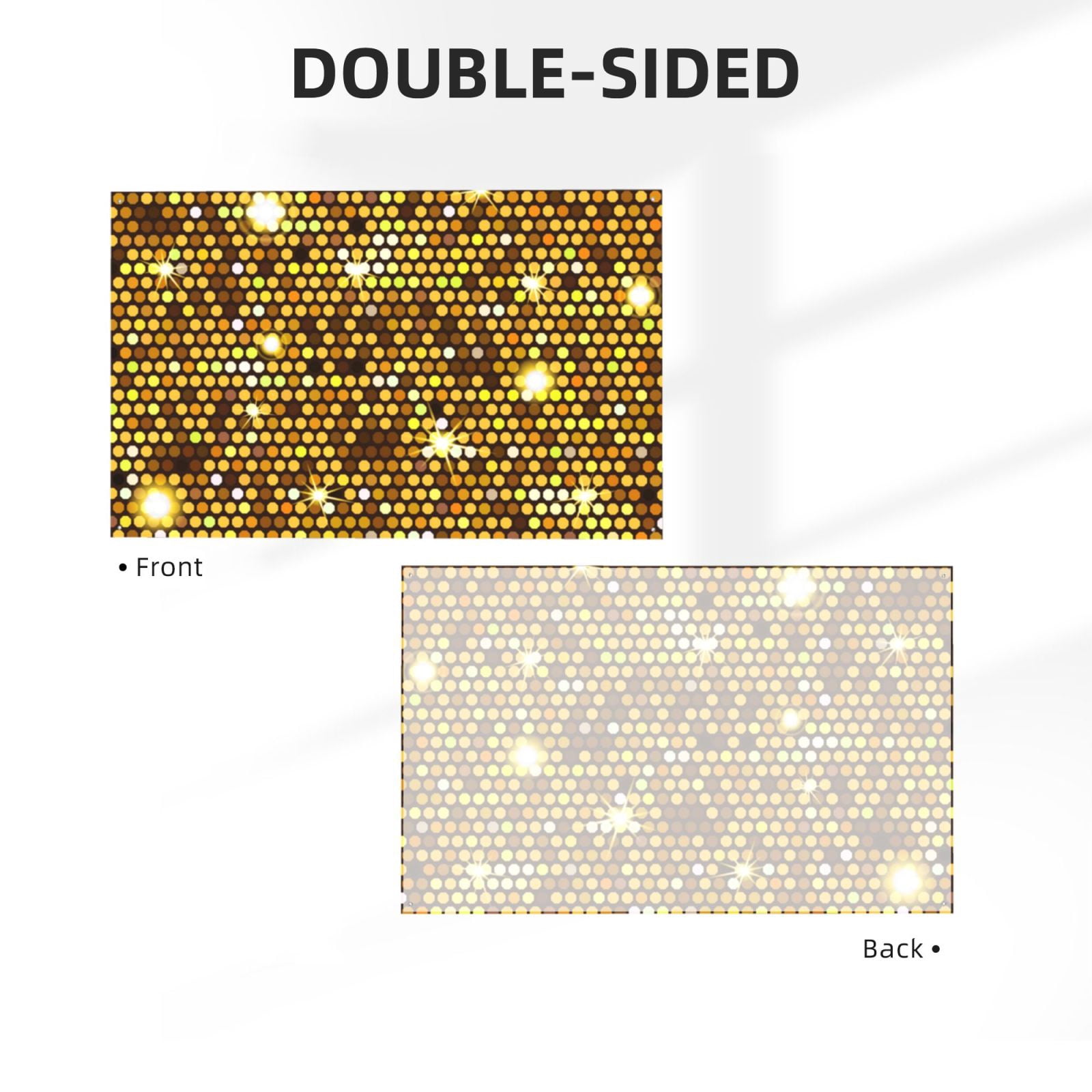 Gold Pattern Of Hexagons Four Hole Decorated Banner Flag for Garden Yard Home Decoration Indoor Outdoor 4x6 Ft