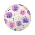thumbnail image 2 of 15.4" Round Placemat Set of 1 Polyester Fabric Place Mats Non-Slip Dining Kitchen Table Mats for Kitchen Party Decor Watercolor Dandelions Pattern, 2 of 5