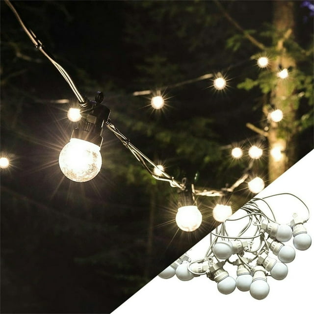 New Type Retro Bulb Light String Transparent Outdoor Decoration LED 50 Lamps 13m