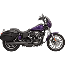 Bassani Road Rage Short 21" Megaphone Black 2-into-1 Exhaust System (13321R)