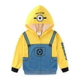 thumbnail image 2 of Despicable Me Minions Full Zip Up Hoodie (Boys), Sizes 3T-10, 2 of 6