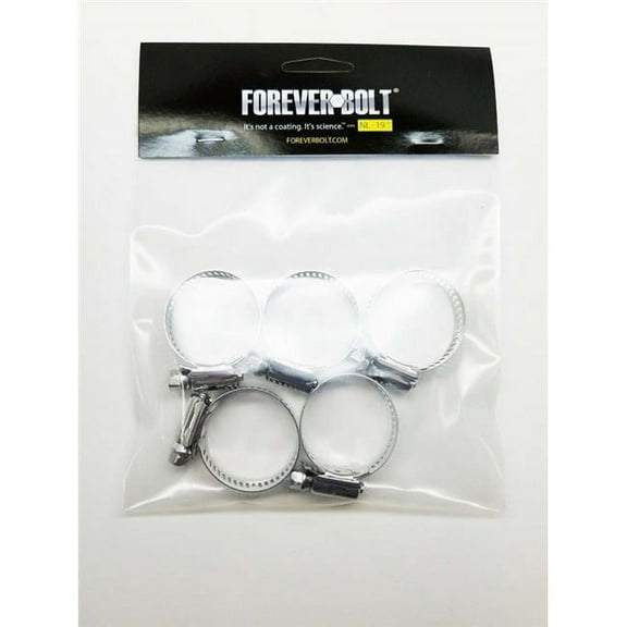 Foreverbolt 4000250 13-16 in. to 1.5 in. SAE 16 Silver Hose Clamp Stainless Steel Band