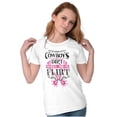 thumbnail image 4 of Cowboys Make Me Flirt Funny Cowgirl Womens Slim Fit Graphic Tee Brisco Brands L, 4 of 5