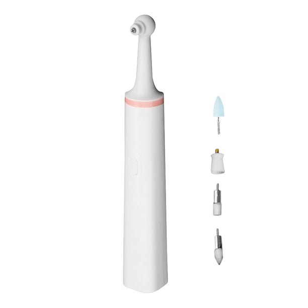 Seitruly Pulidor de limpieza de dientes, luz LED, resistente al desgaste, resistente al agua, removedor de placa dental, pulidores, de alta cuidado de los oídos Rosado Seitruly CE000397-02B