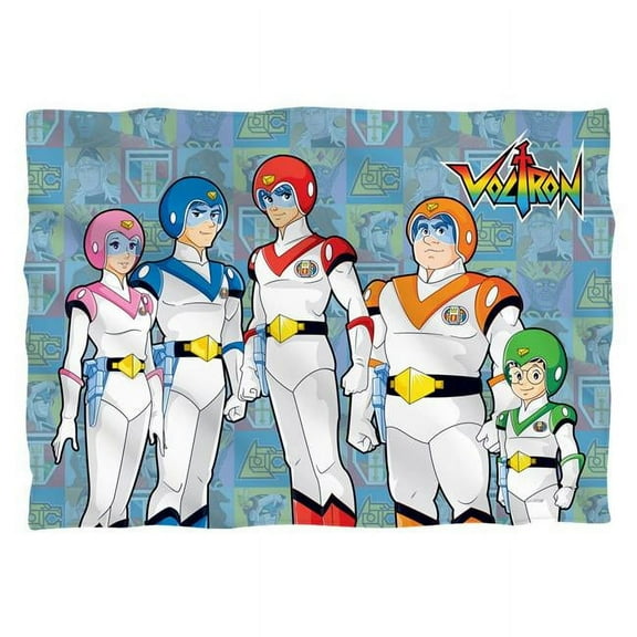 Trevco DRM281-PLO1-20x28 20 x 28 in. Voltron & Team 100 Percent Pillow Case, White