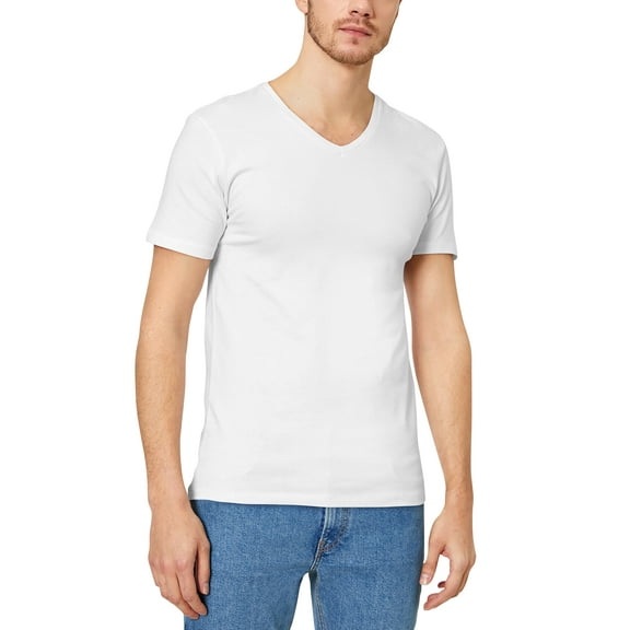Ma Croix Mens Casual V Neck Cotton Blended T Shirt