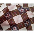 thumbnail image 4 of oneOone Silk Tabby Fabric Check Ikat Print Fabric By Yard 42 Inch Wide, 4 of 4