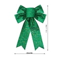 thumbnail image 2 of Large Glitter Decorative Bow with Long Tails for Gift Wrapping Party Backdrops Christmas Tree Wreaths Crafts Décor, 2 of 5