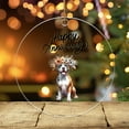 thumbnail image 3 of Happy Anniversary Pitbull Celebrates Wedding Love Family Party Acrylic Round Ornament Terrier Dog Lover Home Tree Decor - 01015, 3 of 4