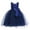 Dark Blue, variant on Fancifize Girls' Bow Tulle Party Dress (3-10Y) - Flower Girl Tutu for Birthday Wedding Sleeveless Formal Gown