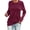 Wine, variant on Gubotare Tshirts Shirts For Women Womens Long Sleeve Tshirt V Neck Loose Fit Soft Waffle Knit Thermal Tops,Khaki L