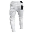 thumbnail image 4 of FeMereina Men's Ripped Skinny Jeans Stretch Frayed Biker Slim Fit Denim Pants Trousers, 4 of 4