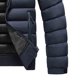 thumbnail image 3 of Ceisia Men's Thickened Solid Color Detachable Cap Gift Zipper Cardigan Hooded Zipper Pocket Winter Warm Jacket Coat Long Sleeve Parkas Features:, 3 of 5