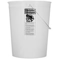United Solutions 5Gallon Plastic Utility Pail with Handle, White