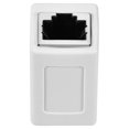 thumbnail image 4 of Uxcell RJ45 Coupler Inline Connector Cat7 Cat6 Cat5e Ethernet Cable Extender Adapter Female to Female White 5Pcs, 4 of 5