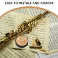 thumbnail image 3 of Raindrops Circular Design Light Brown ABS Mute for Alto Saxophone Reduces Noise for Practice, 3 of 6