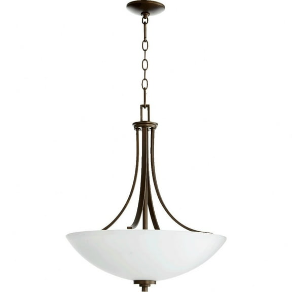 Quorum Lighting Reyes 4-Light Pendant, Oiled Bronze, 19.5W, 24H