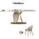 thumbnail image 1 of Luxury Rock Slab Kitchen Dining Table 8 Dinner Chairs Metal Titanium Gold Base Faux Marble Table Chair Set Meuble De Cuisine My Lux Decor Round, 1 of 20