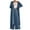 Navy, variant on Annhoo Womens Fall Outfits 2 Piece Long Sleeve Lapel Button Tunics and High Waist Wide Leg Trousers Lounge Sets
