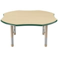 thumbnail image 3 of ECR4Kids 48in Clover Premium Thermo-Fused Adjustable Activity Table Maple/Green/Sand - Chunky Leg, 3 of 4