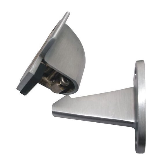 Automatic Door Holder, Satin Chrome, Wall, Color: Silver
