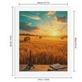 thumbnail image 2 of Paint By Numbers Kit for Adults Beginner - Sunset Field Art Eiffel Tower DIY Canvas Painting Kits for Adults, Frameless Paint By Number for Adults for Home Wall Decor 16x20 Inch, 2 of 7