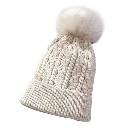 

Hat For Kids Baby Girls Boys Soft Warm Knit Hat Kids Winter Hat With Fleece Hood Cap