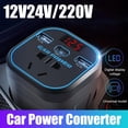 thumbnail image 6 of 200W Car Power Inverter DC 12V/24V to AC 220V with USB 3.0 Port Smart Display and Auto Safety Shutoff for Vehicles and Home Electronics, 6 of 8