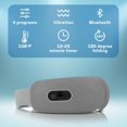 thumbnail image 3 of Masajeador de ojos - Dispositivo para aliviar el dolor de cabeza - Masajeador de ojos inteligente para migrañas con calor, vibración y música Bluetooth (gris), 3 of 5