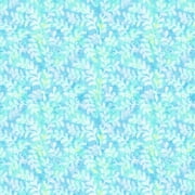 FREE SHIPPING!!! Fern Leaves Vintage Wall paper Texture Design 100% Cotton Quilting Fabric for DIY Projects by the Yard (Light Blue, White, Yellow)