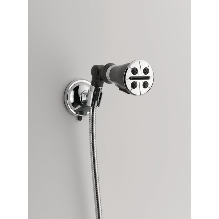 Peerless Universal Showering Component Suction Cup Hand Shower Wall Mount in Chrome Peerless Universal Showering Component Suction Cup Hand Shower Wall Mount in Chrome