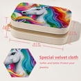 thumbnail image 5 of Rainbow Unicorn Velvet Portable Travel Organizer with Removable Compartment - Gift with Bracelet Holder, Jewelry Box, and Jewelry Organizer, 5 of 7