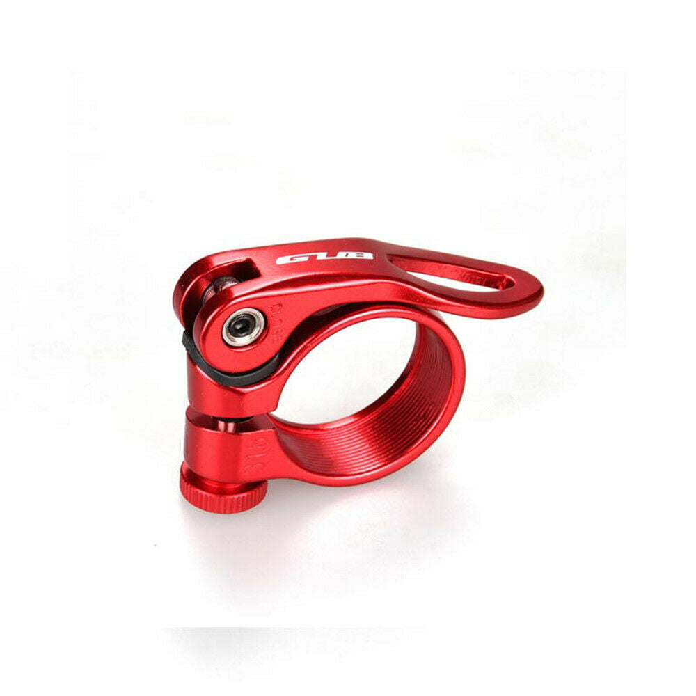 CNC Bicycle Seat Post Clamp Red 27mm 32mm 