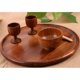thumbnail image 3 of Cuenco de madera hecho a mano de 2 piezas, resistente a roturas y antiimpacto, sin placa, para cocina, hogar, restaurante (marrón), 3 of 3