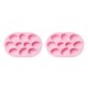 thumbnail image 1 of Monstrate Molde de silicona Pascua 10 cavidad huevo pastel molde DIY hornear Chocolate hielo bandeja Halloween hornear rosa 2piezas Monstrate CBP066275, 1 of 6