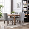 thumbnail image 3 of Bellemave Velvet Dining Room Chairs Set of 2, Upholstered Tufted Dining Chair with Solid Wood Legs for Kitchen (2-Pcs Set, Gray), 3 of 10