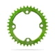 thumbnail image 1 of Chainset de bicicleta Bicicleta redonda Cadena de bicicleta Cadena Reemplazable Aleación de aluminio Anti-gota Ligero Ligero Ciclismo Diente Placa Individual Verde 38T Eigraketly OD003273-16, 1 of 7